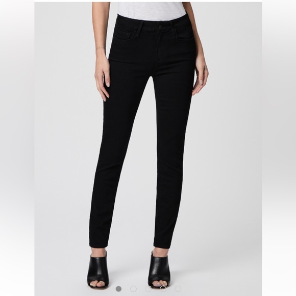 PAIGE VERDUGO ANKLE BLACK SHADOW JEANS SIZE 28 - Picture 1 of 7